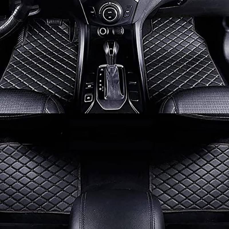 Auto Fussmatten für BMW 3 Series 318d 320i 320d 320e 330i 330d 330e M340i M340d 2014-2024 wasserdichte, rutschfeste Autofußmatten Automatten Allwetter personalisiert,A-normal von MAALLOP