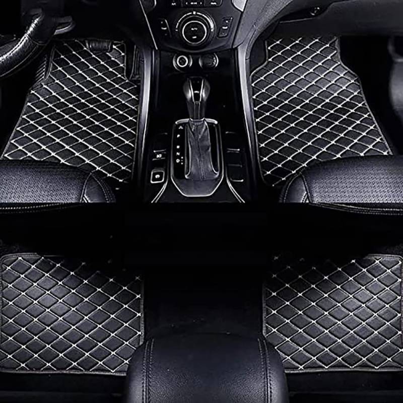 Auto Fussmatten für BMW 3 Series 318d 320i 320d 320e 330i 330d 330e M340i M340d 2014-2024 wasserdichte, rutschfeste Autofußmatten Automatten Allwetter personalisiert,H-normal von MAALLOP