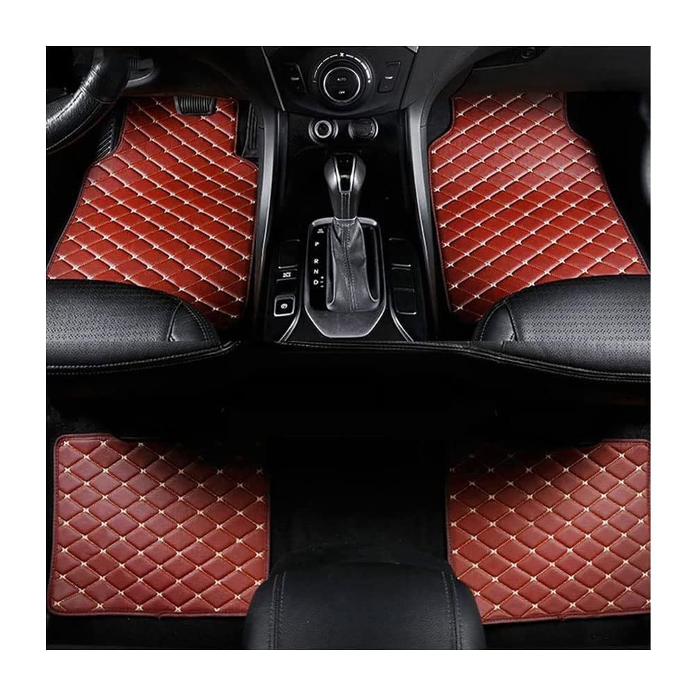 Auto Leder Fußmatten für Peugeot 107 108 206 207 207 CC 208 307 307 CC 308 308 CC 406 407, Ledermaterial Vorne Hinten wasserdichte rutschfeste Abriebfest Passgenau Allwetter Innenschut Auto Leder Fußmatten für Peugeot 107 108 206 207 207 CC 208 307 307 CC 308 308 CC 406 407, Ledermaterial Vorne Hinten wasserdichte rutschfeste Abriebfest Passgenau Allwetter Innenschut von MAALLOP