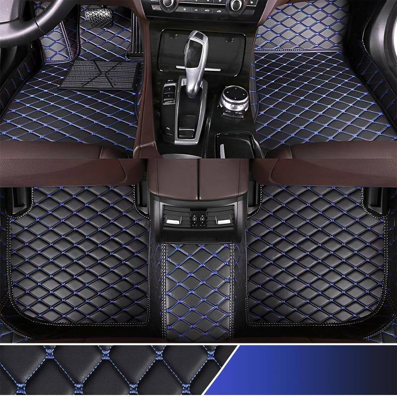 Auto Leder Fußmatten für VW Beetle / (Typ 5C) / Beetle Cabrio 2012-2017 2018 2019 Automatten Wasserdicht rutschfeste Bodenmatten Allwetter Fußmatten Autoteppiche Zubehör,Black Beige-normal von MAALLOP