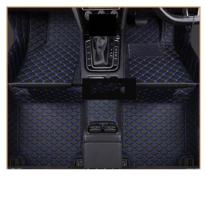 Automatten Für Kia Für Sportage Für NQ5 2023 2024 2025 Auto Fußmatten Schmutz-beständig Auto Boden Teppich Matts Tapetes Auto Zubehör Gummimatten Auto,RHD Black Blue von MAALLOP