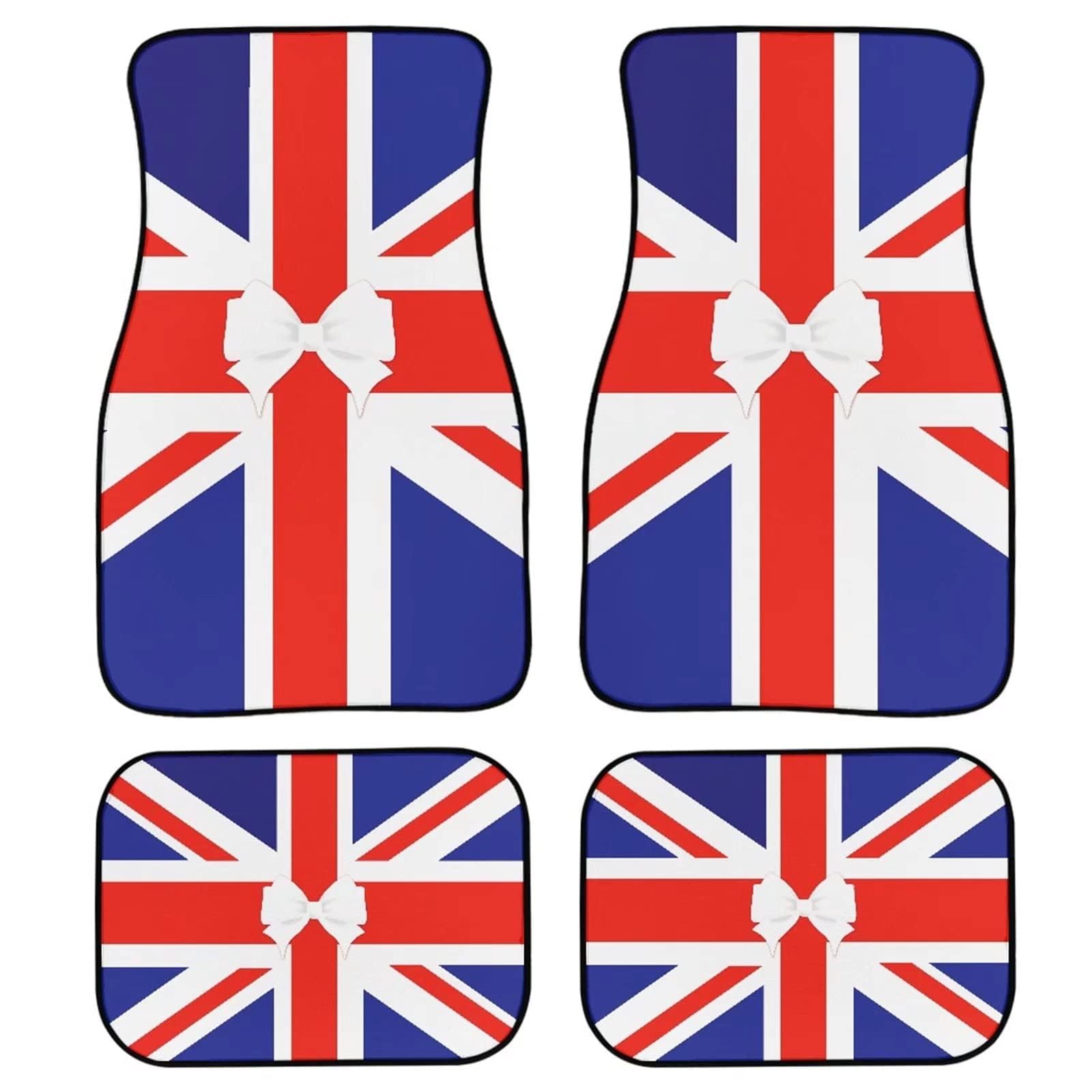 Bunte Hippie-Gänseblümchen-Muster, universelle Automatten, robuste Gummimatten, rutschfest, Bequeme Auto-Vorder- und Rückseite,Design mit britischer Flagge Bunte Hippie-Gänseblümchen-Muster, universelle Automatten, robuste Gummimatten, rutschfest, Bequeme Auto-Vorder- und Rückseite,Design mit britischer Flagge von MAALLOP