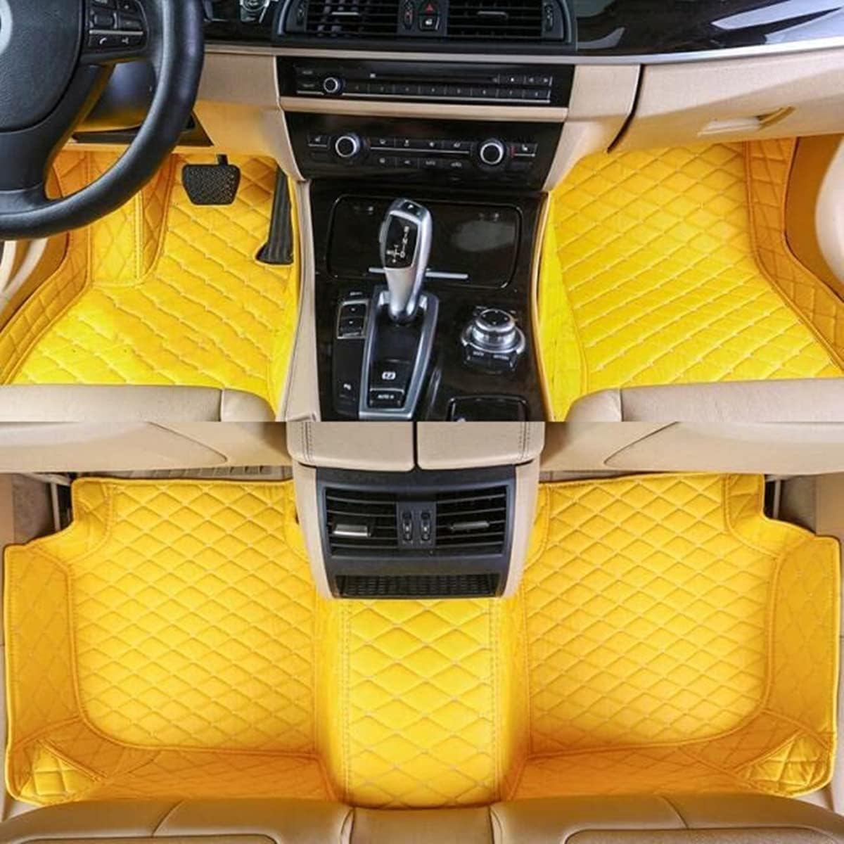 Nach Maß Auto FußMatten für 99% Stufenheck, Schrägheck, Coupe, Kombi, Cabriolet, Großraumlimousine 2000-2024,Gelb Nach Maß Auto FußMatten für 99% Stufenheck, Schrägheck, Coupe, Kombi, Cabriolet, Großraumlimousine 2000-2024,Gelb von MAALLOP