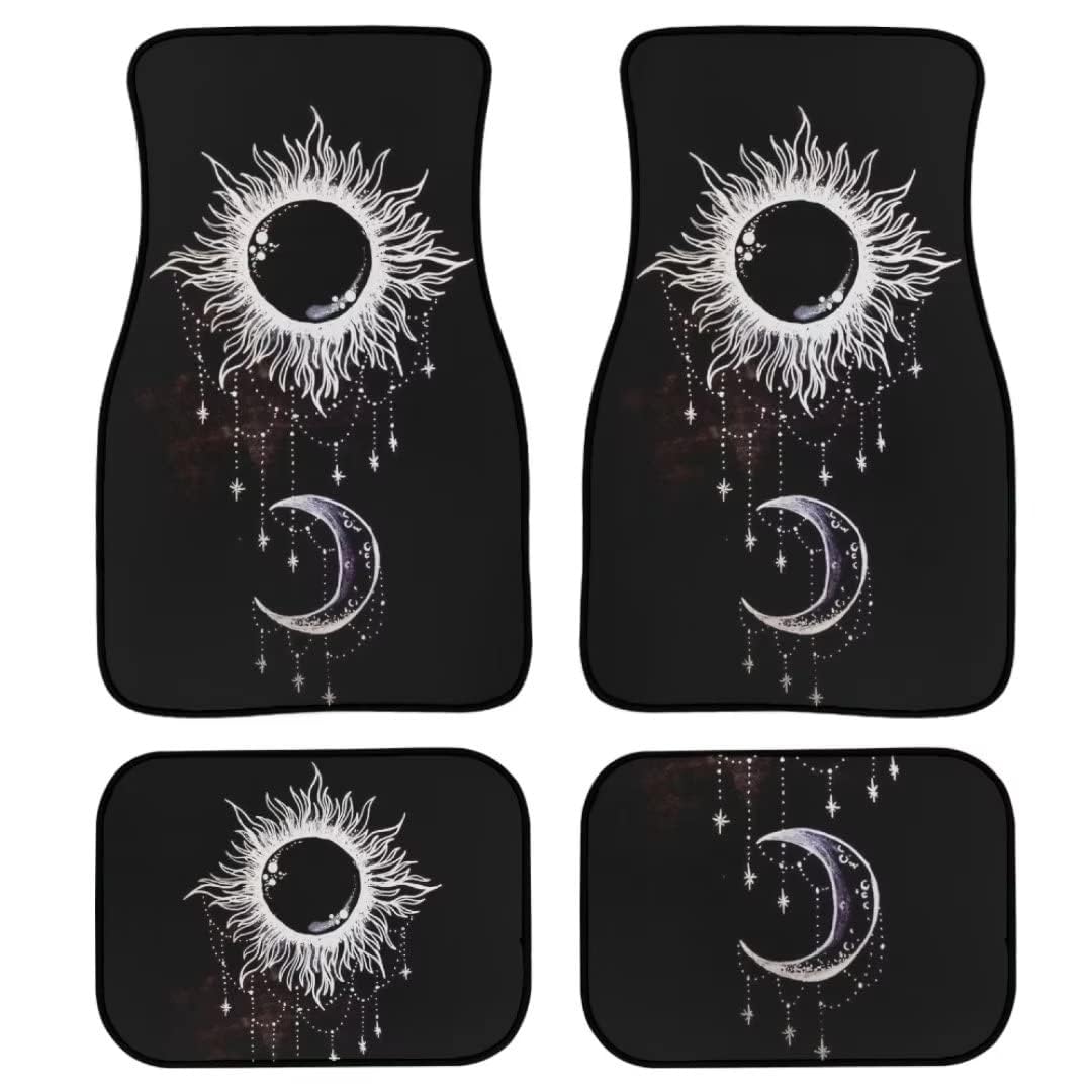 Star and Moon Automatte Bodenteppich Universal Fit LKW SUV Van Gothic Auto Zubehör Vorne & Hinten Bodenschutz Automatten Abdeckungen 4 Stück Gummi rutschfest,0 Stern und Mond-Einheitsgröße Star and Moon Automatte Bodenteppich Universal Fit LKW SUV Van Gothic Auto Zubehör Vorne & Hinten Bodenschutz Automatten Abdeckungen 4 Stück Gummi rutschfest,0 Stern und Mond-Einheitsgröße von MAALLOP