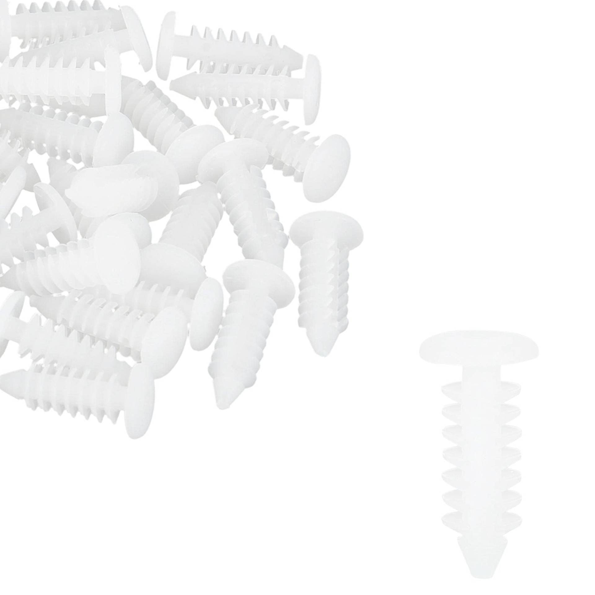 MACHSWON 40 Stück 6 mm Lochdurchmesser Kunststoff Bolzen Nieten Befestigung Kotflügel Stoßstange Halter Clips Weiß für Auto MACHSWON 40 Stück 6 mm Lochdurchmesser Kunststoff Bolzen Nieten Befestigung Kotflügel Stoßstange Halter Clips Weiß für Auto von MACHSWON