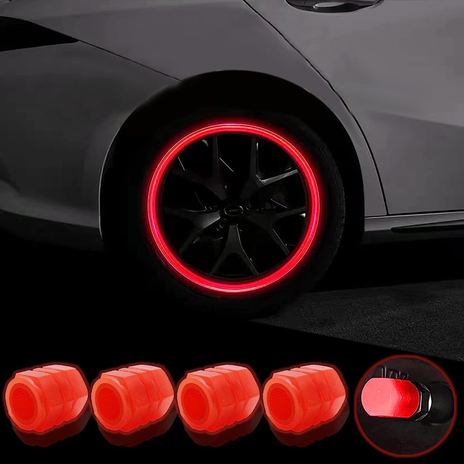 8 Stück Staubkappen für Autoreifen, fluoreszierende Reifenventilkappen, modisch, leuchtend, universal, für Auto, Fahrrad, Staubkappen für Auto, Motorrad, SUV, und Fahrräder, leuchten im Dunkeln 8 Stück Staubkappen für Autoreifen, fluoreszierende Reifenventilkappen, modisch, leuchtend, universal, für Auto, Fahrrad, Staubkappen für Auto, Motorrad, SUV, und Fahrräder, leuchten im Dunkeln von MACHSWON