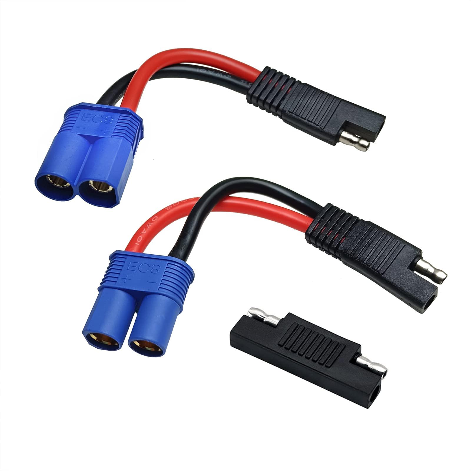 2pcs 10AWG EC8 zu SAE Kabel,EC8 Female/Male zu SAE Stecker Stromkabel Draht mit SAE Polaritätsumkehr Adapter für Auto ESC RC Motor Notstart Solar Panel Batterie lädt 15cm/6in 2pcs 10AWG EC8 zu SAE Kabel,EC8 Female/Male zu SAE Stecker Stromkabel Draht mit SAE Polaritätsumkehr Adapter für Auto ESC RC Motor Notstart Solar Panel Batterie lädt 15cm/6in von MACHSWON