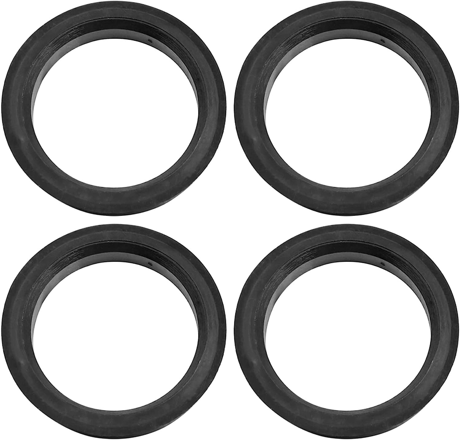 MACHSWON 4 Stück Kunststoff-Zentrierringe für Radbohrung, Zentrierringe, schwarz, 73,1 mm Außendurchmesser bis 66,1 mm Innendurchmesser von MACHSWON