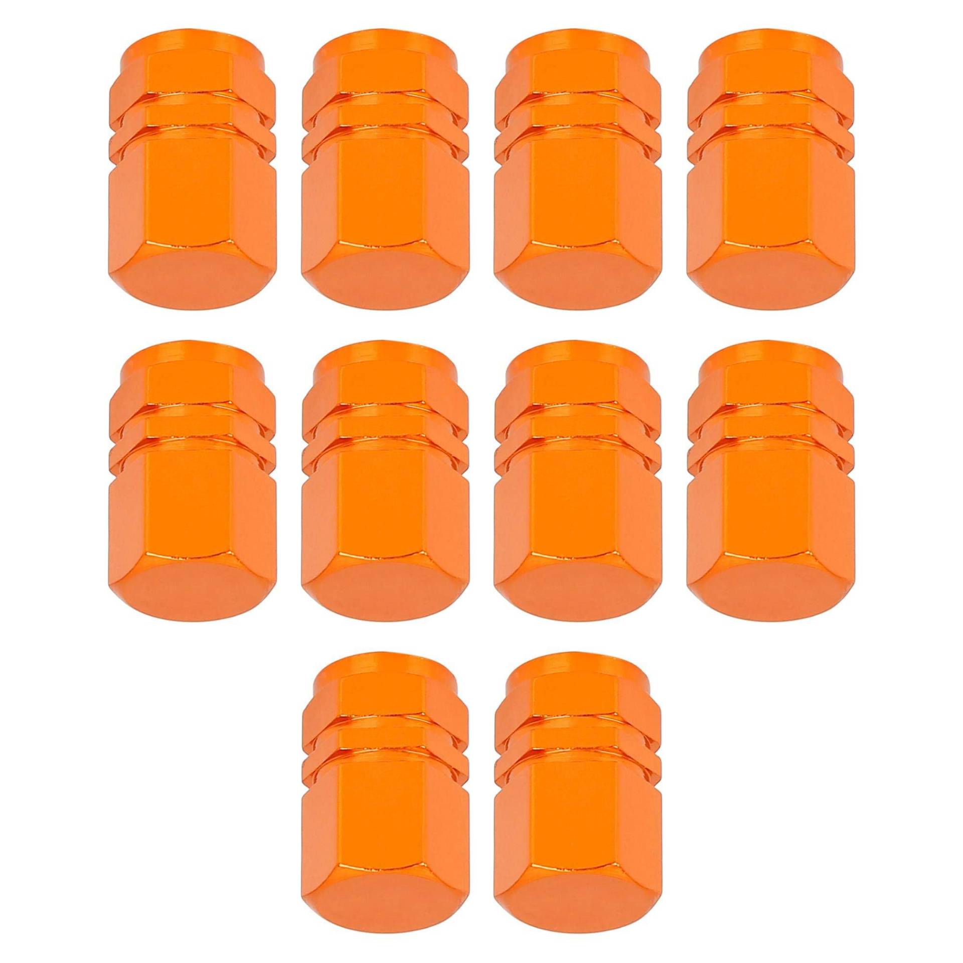 MACHSWON Auto 10 stücke Orange Reifen Stem Ventil Kappen Rad Ventil Abdeckungen Staubdicht Sechseck Form Aluminiumlegierung Reifen Kappe MACHSWON Auto 10 stücke Orange Reifen Stem Ventil Kappen Rad Ventil Abdeckungen Staubdicht Sechseck Form Aluminiumlegierung Reifen Kappe von MACHSWON