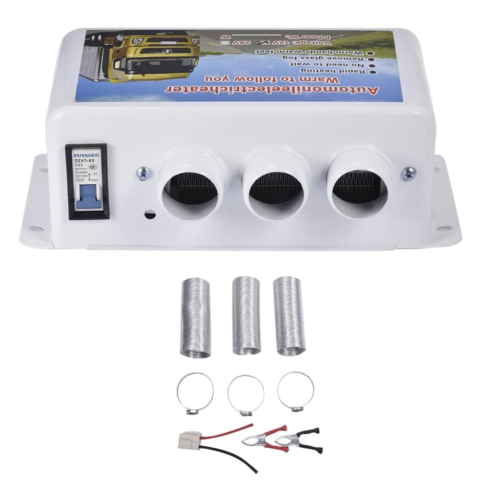Auto-Heizung, Auto-Entfroster, 24 V, kompakte Auto-Heizung, 3 Löcher, 500–1000 W, Winter, schnelle Heizung, Frostentfernung, geräuscharm, 3-Loch-Autoheizung, tragbare Heizungen Auto-Heizung, Auto-Entfroster, 24 V, kompakte Auto-Heizung, 3 Löcher, 500–1000 W, Winter, schnelle Heizung, Frostentfernung, geräuscharm, 3-Loch-Autoheizung, tragbare Heizungen von MACHSWON