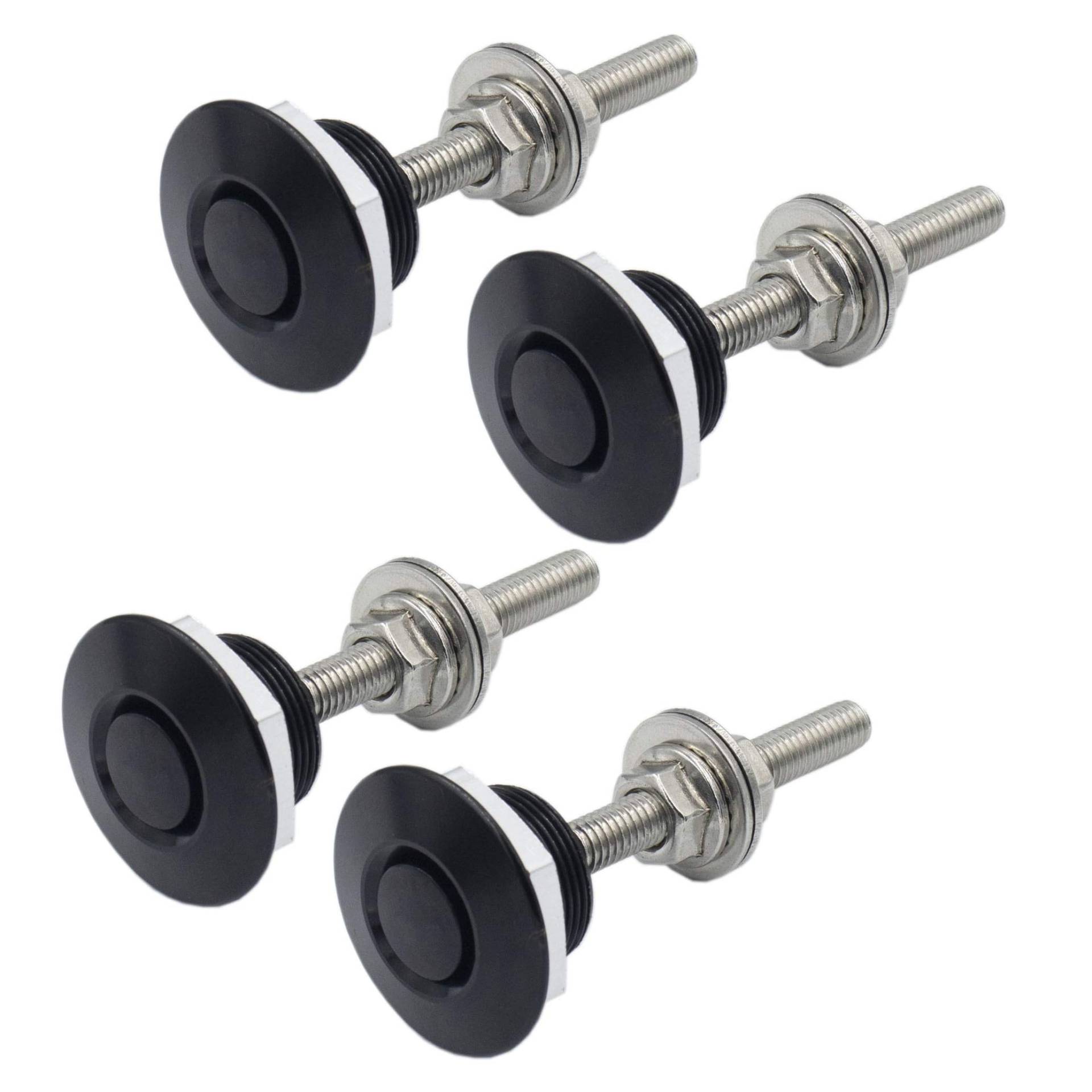 MACHSWON Auto-Motorhaubenstifte, universal, Aluminium, Schnellverschluss, Verriegelung, Stoßstange, Nummernschild, Clip, Druckknopf, Motorhaube, 3,2 cm, 4 Stück MACHSWON Auto-Motorhaubenstifte, universal, Aluminium, Schnellverschluss, Verriegelung, Stoßstange, Nummernschild, Clip, Druckknopf, Motorhaube, 3,2 cm, 4 Stück von MACHSWON