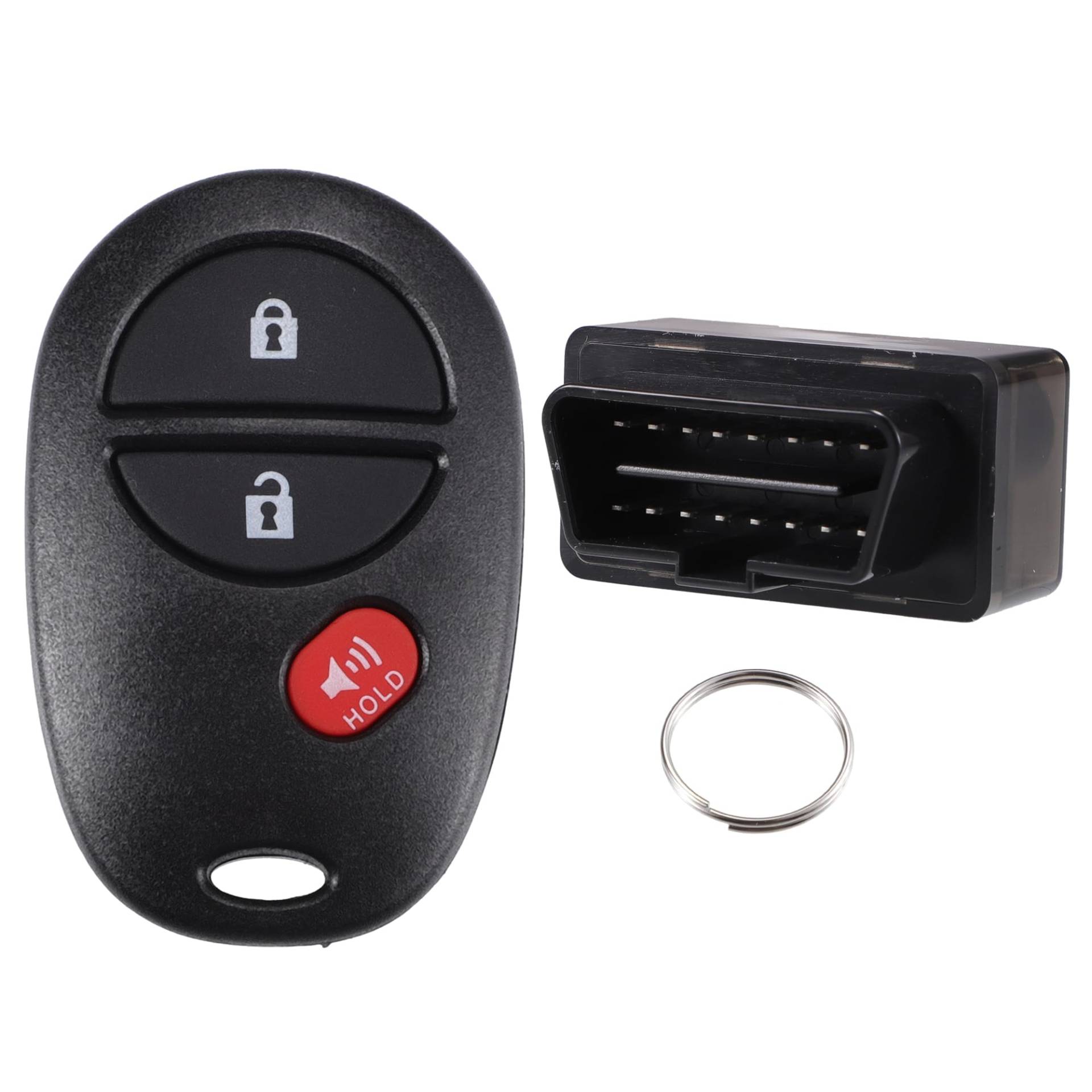 MACHSWON Autoschlüssel-Programmierer und schlüsselloser Zugangs-Fernbedienung, Ersatz-Kit GQ43VT20T mit Chip, 3-Tasten-OBD2-Werkzeug, passend für To-yota MACHSWON Autoschlüssel-Programmierer und schlüsselloser Zugangs-Fernbedienung, Ersatz-Kit GQ43VT20T mit Chip, 3-Tasten-OBD2-Werkzeug, passend für To-yota von MACHSWON