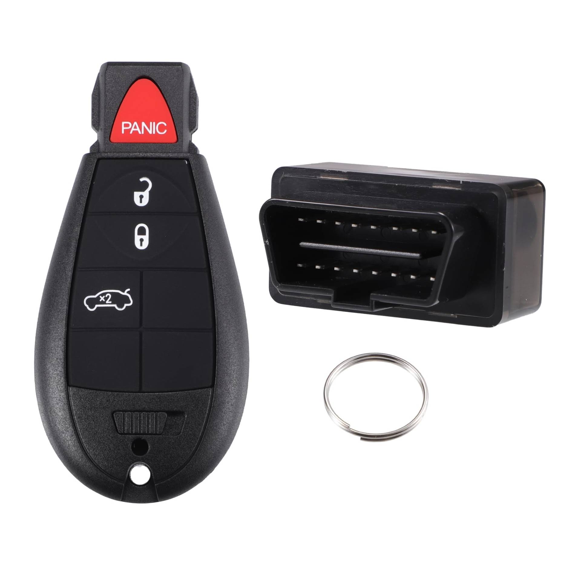 MACHSWON Autoschlüssel-Programmierer und schlüsselloser Zugangs-Fernbedienung, Ersatz-Kit M3N5WY783X 433 MHz mit Chip 4 Tasten OBD2 Werkzeug passend für Ch-rysler 300 2008–2012 MACHSWON Autoschlüssel-Programmierer und schlüsselloser Zugangs-Fernbedienung, Ersatz-Kit M3N5WY783X 433 MHz mit Chip 4 Tasten OBD2 Werkzeug passend für Ch-rysler 300 2008–2012 von MACHSWON
