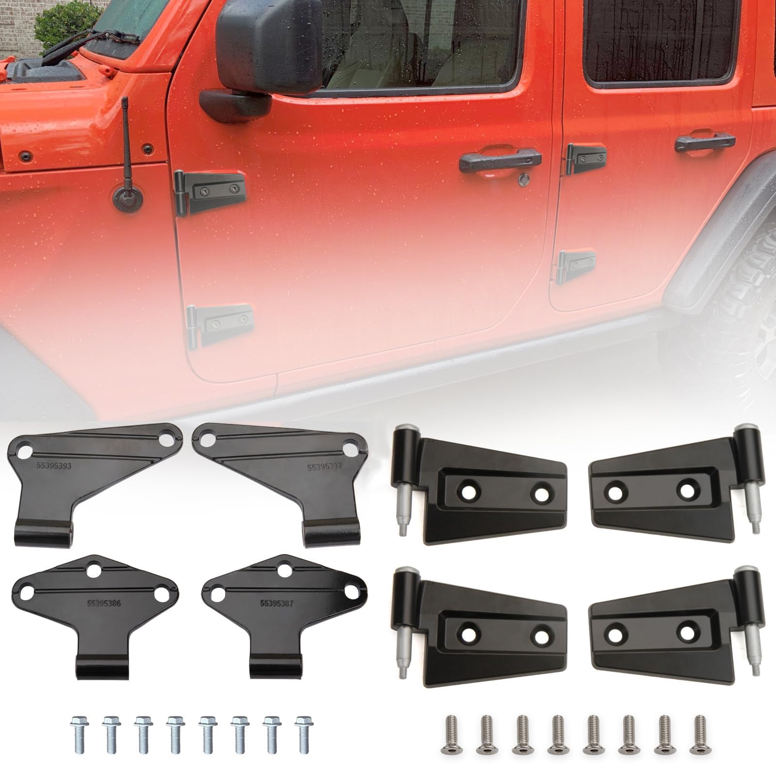 MACHSWON Wrangler Türscharnier-Set, Innenscharniere, kompatibel mit Je-ep Wrangler JK 2007–2018, 4 Stück MACHSWON Wrangler Türscharnier-Set, Innenscharniere, kompatibel mit Je-ep Wrangler JK 2007–2018, 4 Stück von MACHSWON