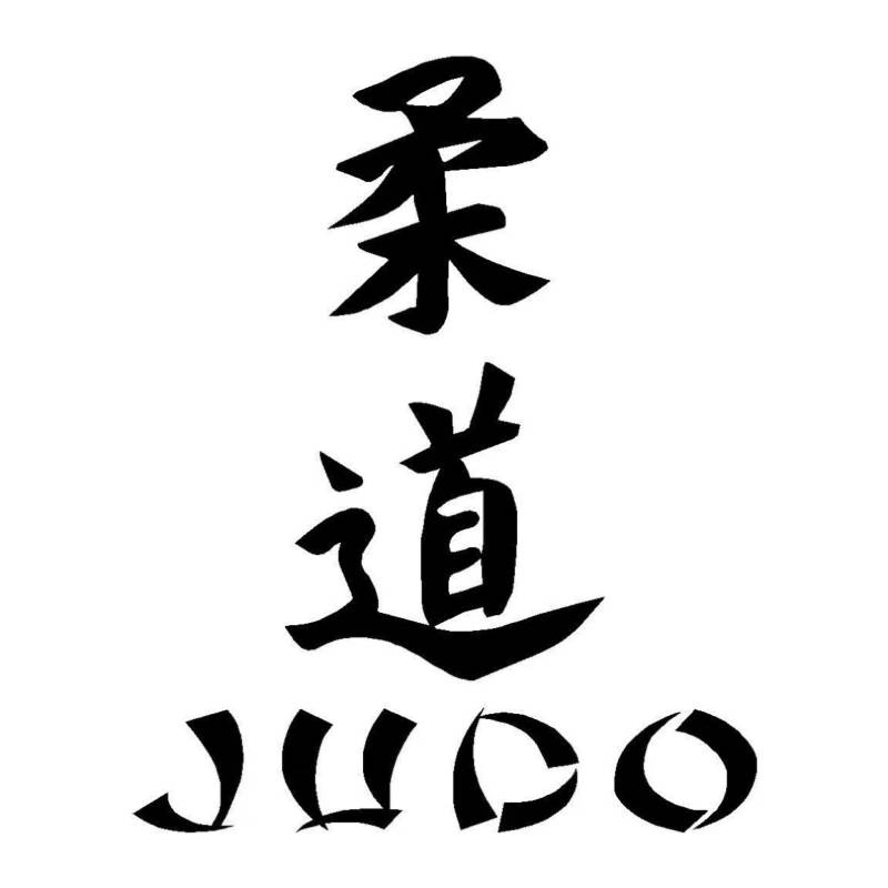 MACMRD Auto Aufkleber Auto Aufkleber Vinyl Aufkleber Judo Kanji Motorrad Deko Zubehör Wasserdicht von MACMRD