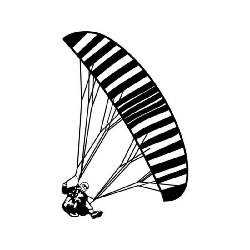 MACMRD Auto Aufkleber Autoaufkleber Interessante Paragliding Applikation Mode PVC Körper Dekoration Motorrad Autos Zubehör Wasserdichter Aufkleber von MACMRD