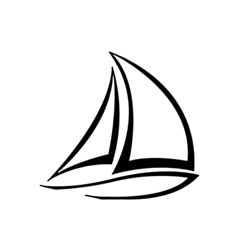 MACMRD Auto Aufkleber Lustige Interessante Segelboot-Dekor-Auto-Aufkleber, Autos, Motorräder, Vinyl-Aufkleber von MACMRD