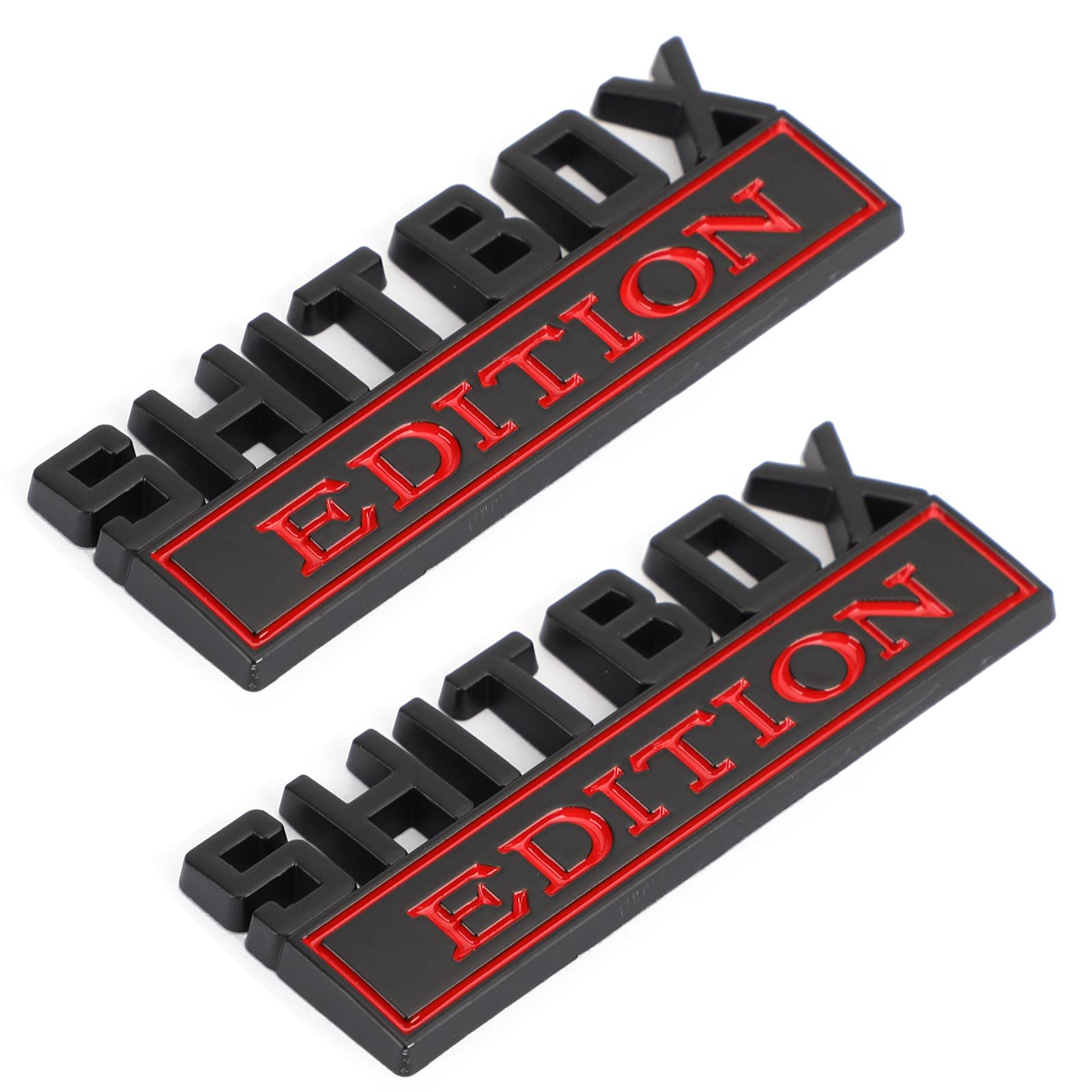 MAD HORNETS 2 Stück Shitbox Edition Emblem Aufkleber Abzeichen Aufkleber für Chevr Auto LKW #D von MAD HORNETS