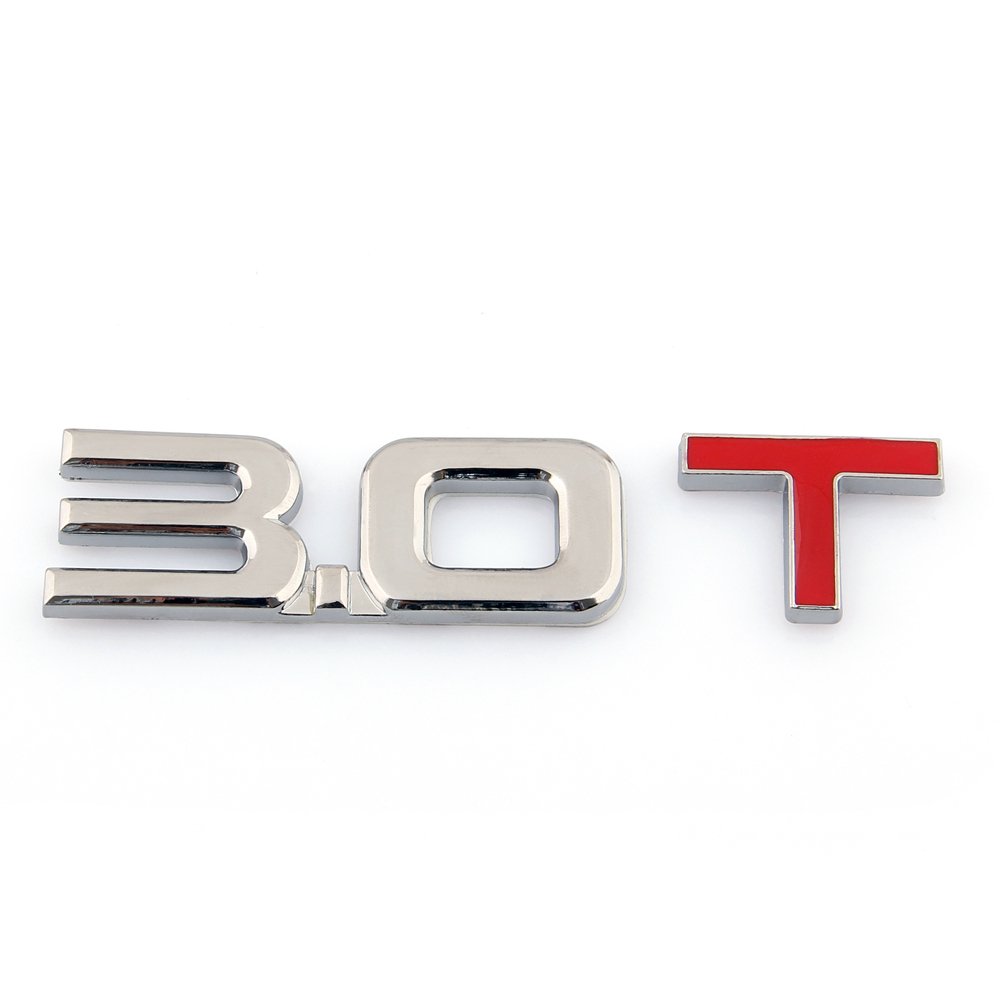 MAD HORNETS 3.0T 3D Metall Emblem Badge Aufkleber für Audi A3 A4 A5 A6 A7 B6 B7 B8 Q3 Q5 Q7 TT von MAD HORNETS