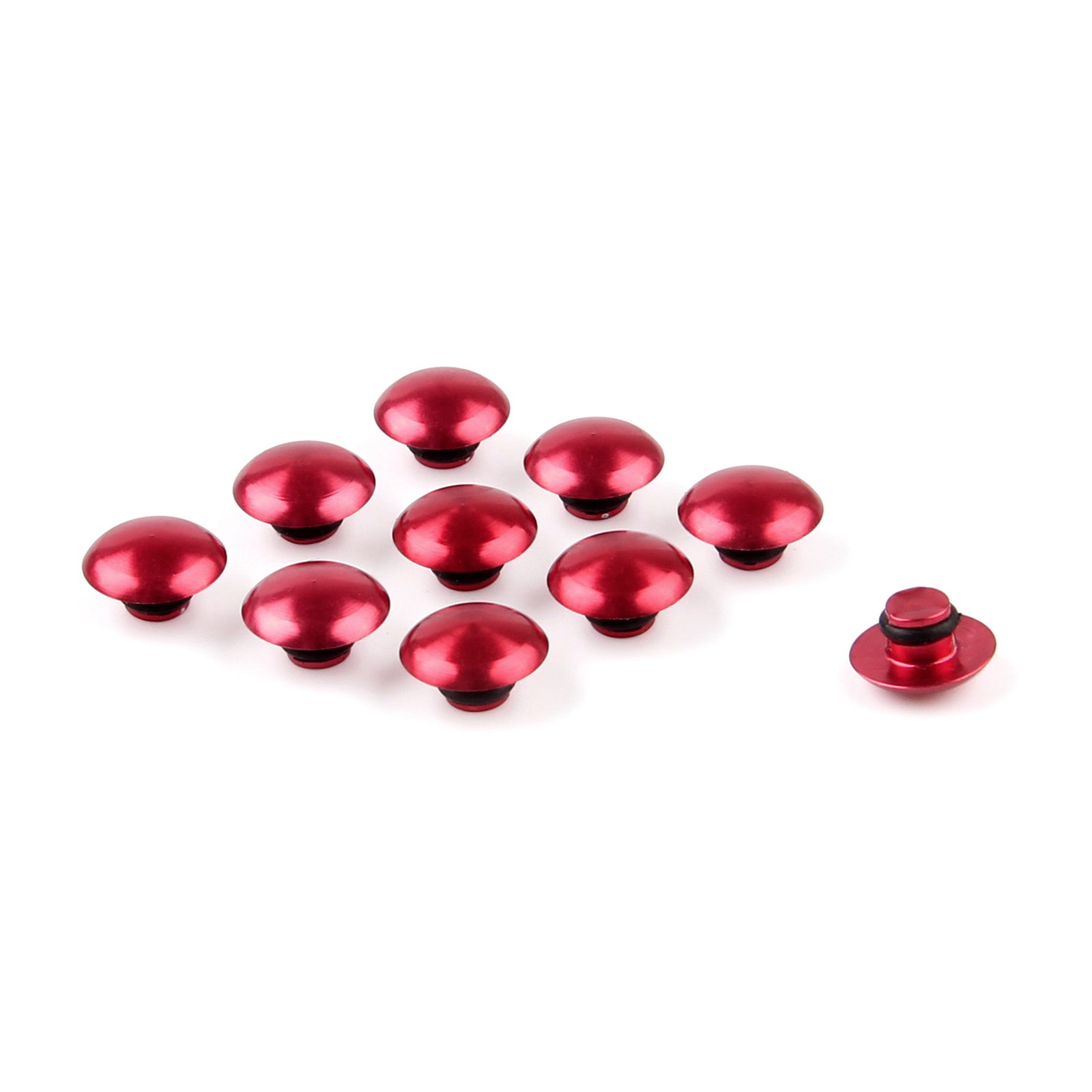 MAD HORNETS Motorrad 10x M6 Schutzkappen Schrauben Abdeckung Sechskantschrauben, Rot MAD HORNETS Motorrad 10x M6 Schutzkappen Schrauben Abdeckung Sechskantschrauben, Rot von MAD HORNETS