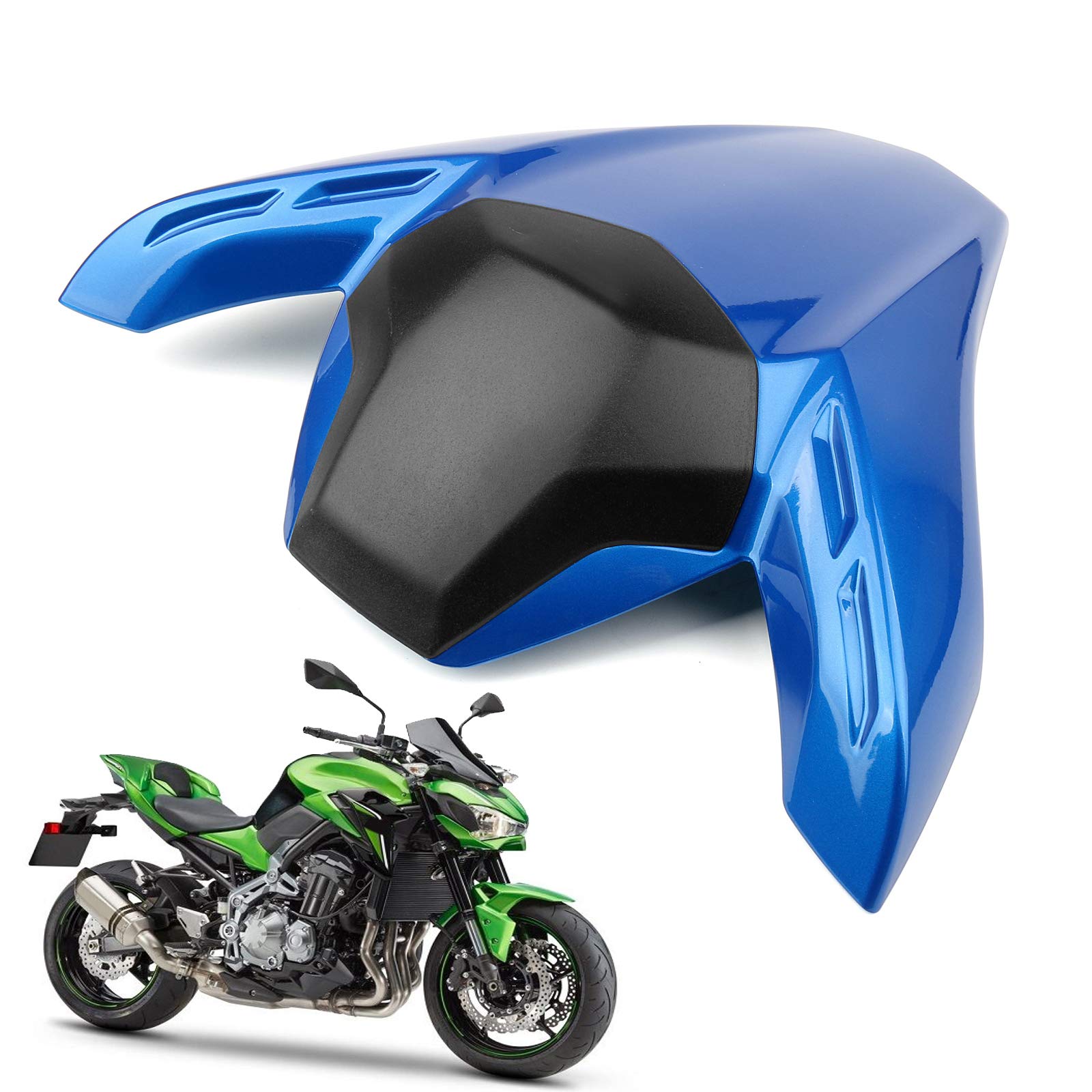 MAD HORNETS Motorrad Abdeckung Heck Beifahrer Sozius Solositz Verkleidung für Kawasaki Z900 ABS 2017-2019 - Blau von MAD HORNETS