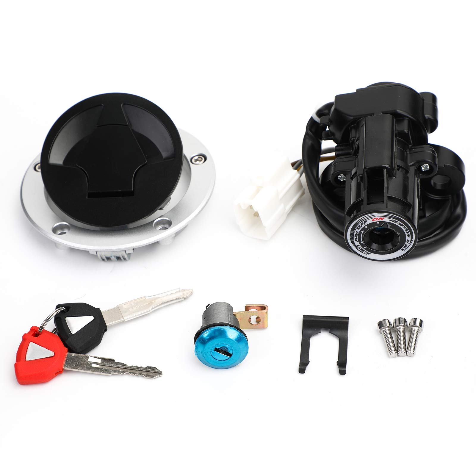 MAD HORNETS Motorrad SCHLOSSSATZ Zündschloss Passend für Kawa-saki ZX 636/1000 Ninja ZX6R ZX10R Z1000 11-2019 MAD HORNETS Motorrad SCHLOSSSATZ Zündschloss Passend für Kawa-saki ZX 636/1000 Ninja ZX6R ZX10R Z1000 11-2019 von MAD HORNETS