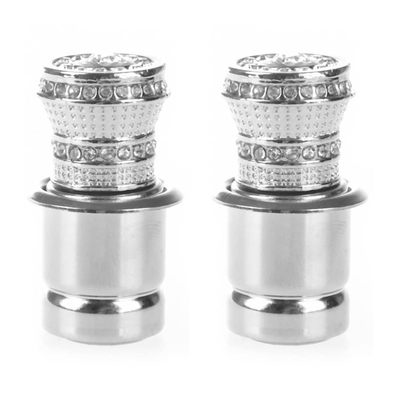 MADOC 2X 2V Auto Kristall Strass Auto Zigarettenanzuender Zuendung Silber von MADOC