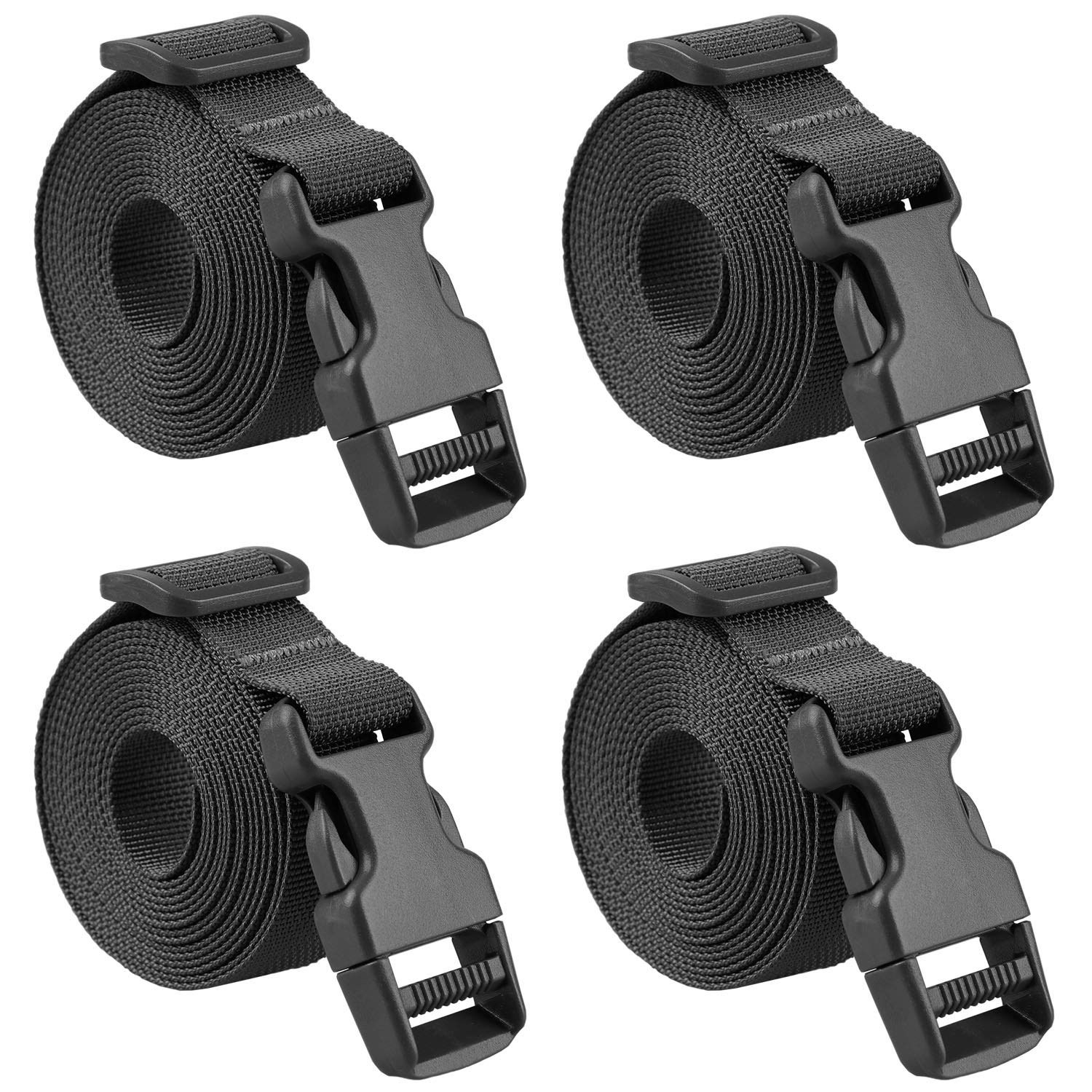 MAGARROW Gurtschnalle, Packgurte, verstellbar, 2,5 cm breit, 254 cm lang, Schwarz, 4 Stück MAGARROW Gurtschnalle, Packgurte, verstellbar, 2,5 cm breit, 254 cm lang, Schwarz, 4 Stück von MAGARROW