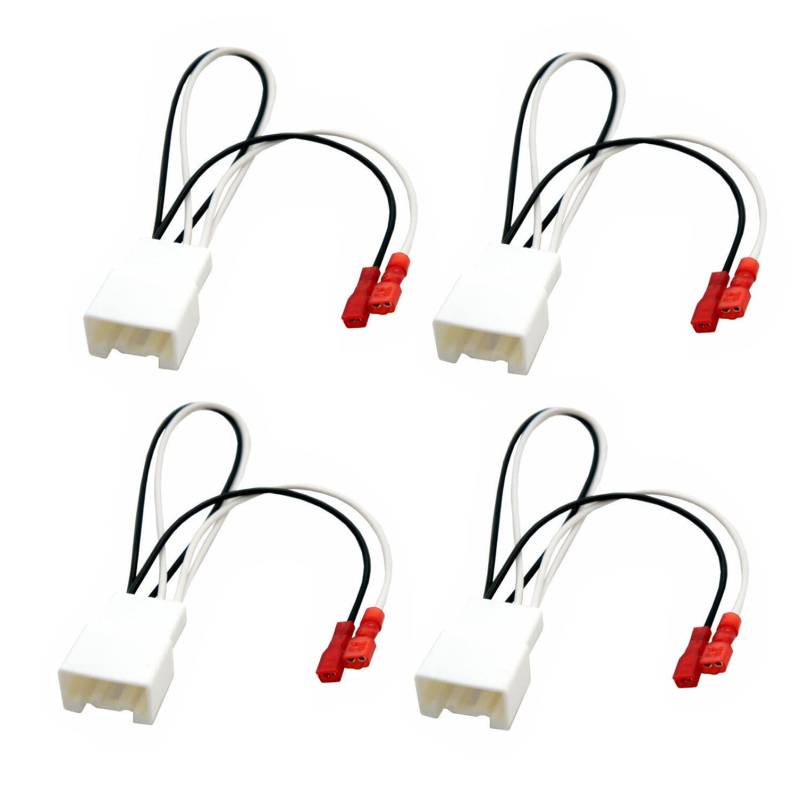 MAGIC MOTO 4 Stück Autotür-Lautsprecher-Anschluss, Kabelbaum, Kabeladapter, Stecker von MAGIC MOTO