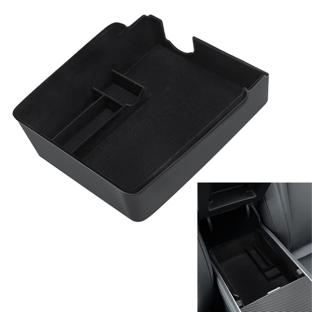 Mittelkonsole Organizer Tray, kompatibel mit Tesla Models 3 / Y. Armlehnen Aufbewahrungsbox. Auto Zubehör. Armrest Storage Tray von MAGIC SELECT