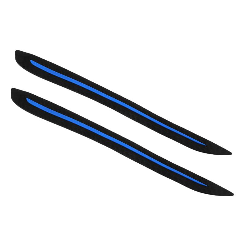 MAGICLULU 1 Paar Body Stoßfänger Augenbrauen Stoßstangeneckenschutz Eckschutz Für Autos Auto-stoßstangenschutzstreifen Vordere Hintere Stoßstangenwächter Auto Anti-kollisionszubehör Pte Blue von MAGICLULU