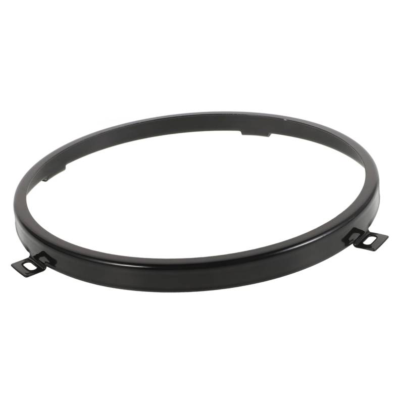 MAGICLULU 1 Paar Scheinwerferhalterung Scheinwerferhaltering Scheinwerfermontagehalterung Scheinwerferzierring Runder Ring Scheinwerferlampenfassung Metall Schwarz von MAGICLULU
