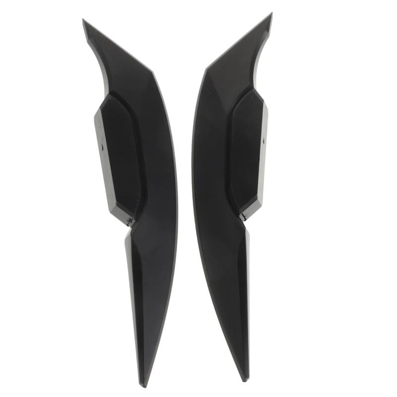 MAGICLULU 1 Paar Seitenspoiler Motorrad Winglet Motorrad Verkleidung Winglet Dekoratives Winglet Motorradzubehör Winglet Für Motorrad Styling Winglet Spoiler Wing Schwarzer Kunststoff von MAGICLULU