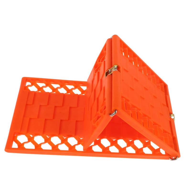 MAGICLULU 1 Paar Traktionsmatten Für Sand Faltbare Bergungs Traktionsspuren Traktionsmatten Für Schnee Fahrzeug Schneesocken Auto Hohe Tragbare Spuren Notfall Winterausstieg Orange von MAGICLULU