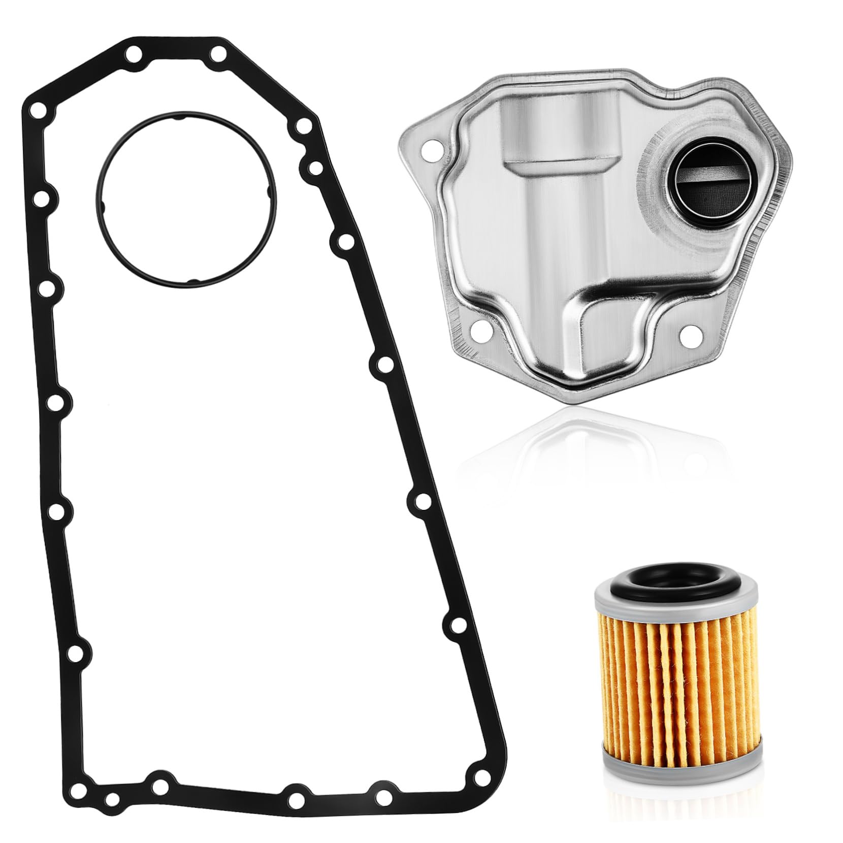 MAGICLULU 1 Satz Autoteile Bausatz Filter Dichtung Universal- Motorrad Sieb Autozubehör Silver Aluminiumlegierung MAGICLULU 1 Satz Autoteile Bausatz Filter Dichtung Universal- Motorrad Sieb Autozubehör Silver Aluminiumlegierung von MAGICLULU