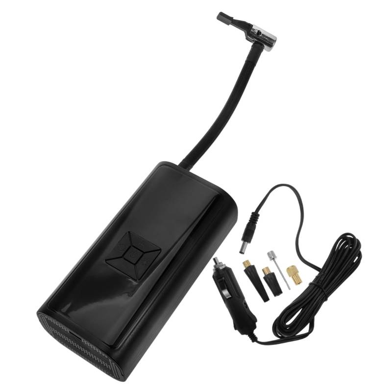MAGICLULU 1 Satz Tragbare Luftpumpe Luft Kompressor pumpe Reifeninflator Fahrrad Reifenpumpe Fahrradpumpe Reifenpumpe für Elektrofahrräder Luftkompressor tragbar Abs Black von MAGICLULU