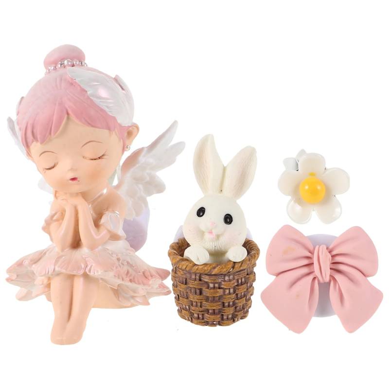 MAGICLULU 1 Set Auto Aromatherapie Clip Auto Blumen Entlüftungsclips Auto Klimaanlagen Charme Süße Auto Entlüftungsclips Häschen Autozubehör Mädchen Autoerfrischer Ästhetisches von MAGICLULU