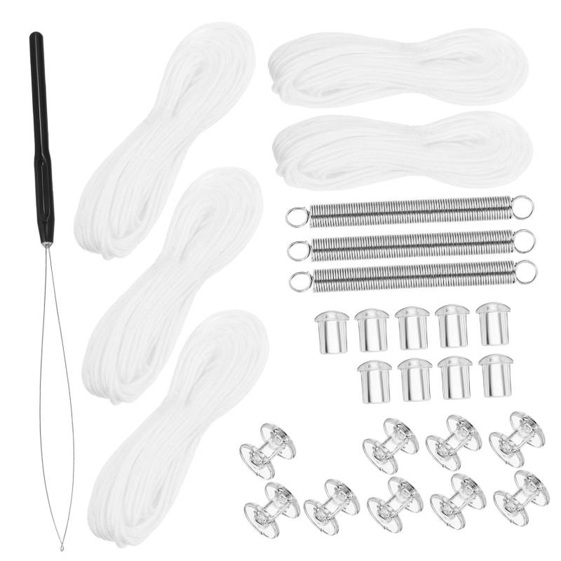 MAGICLULU 1 Set Wabenvorhangzubehör Plissee Rollos Zellularteile Fix &Amp; Ersatzlamellenblocker Innenkordel Camper Fensterrollo Reparaturset Kunststoff Weiß von MAGICLULU