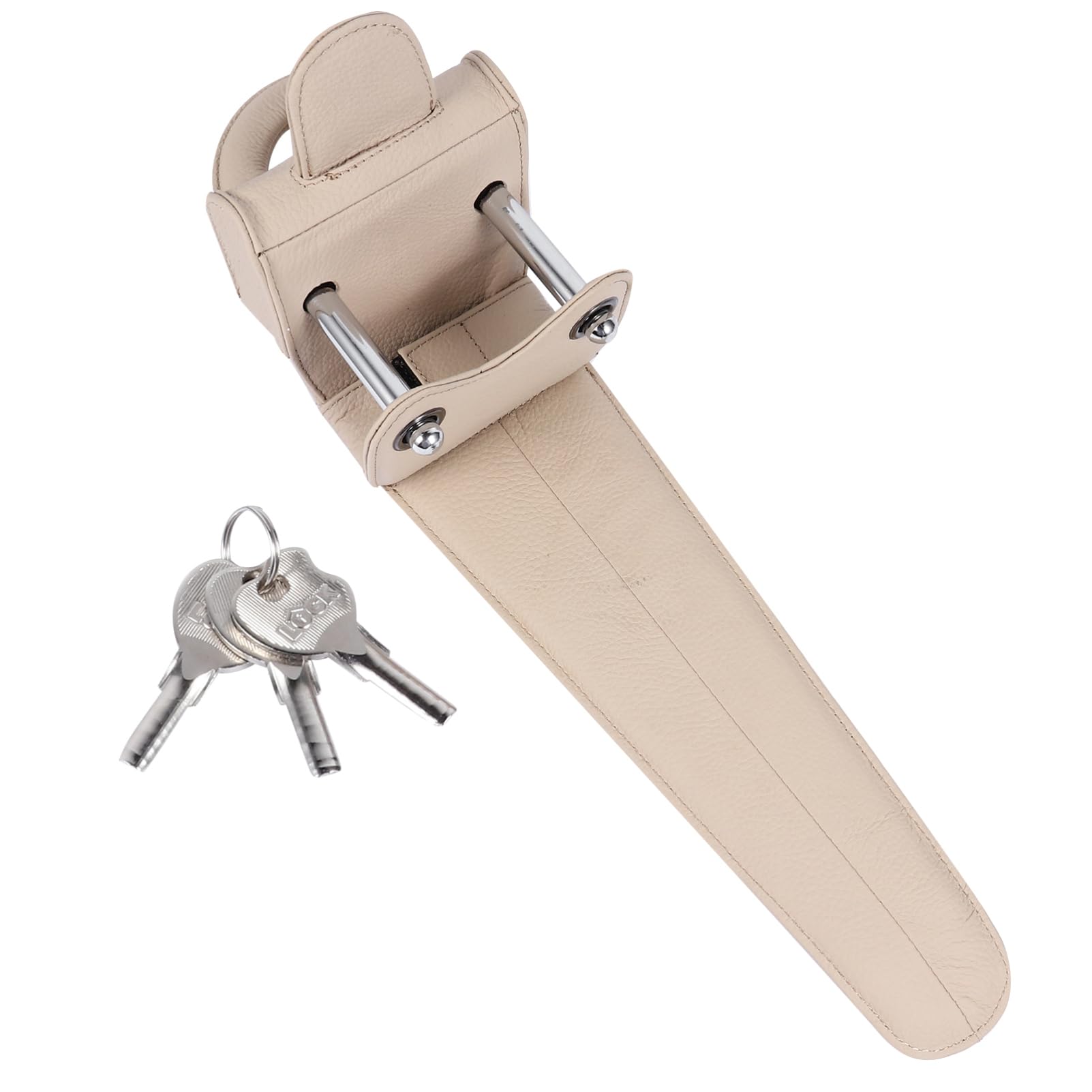 MAGICLULU 1 Stück Diebstahlsicheres Lenkradschloss Schlüssel Auto lenkrad Schloss SUV-Lenkradschloss Auto diebstahlsicherung Lenkradsperre Aluminium-Magnesium-Legierung Beige MAGICLULU 1 Stück Diebstahlsicheres Lenkradschloss Schlüssel Auto lenkrad Schloss SUV-Lenkradschloss Auto diebstahlsicherung Lenkradsperre Aluminium-Magnesium-Legierung Beige von MAGICLULU