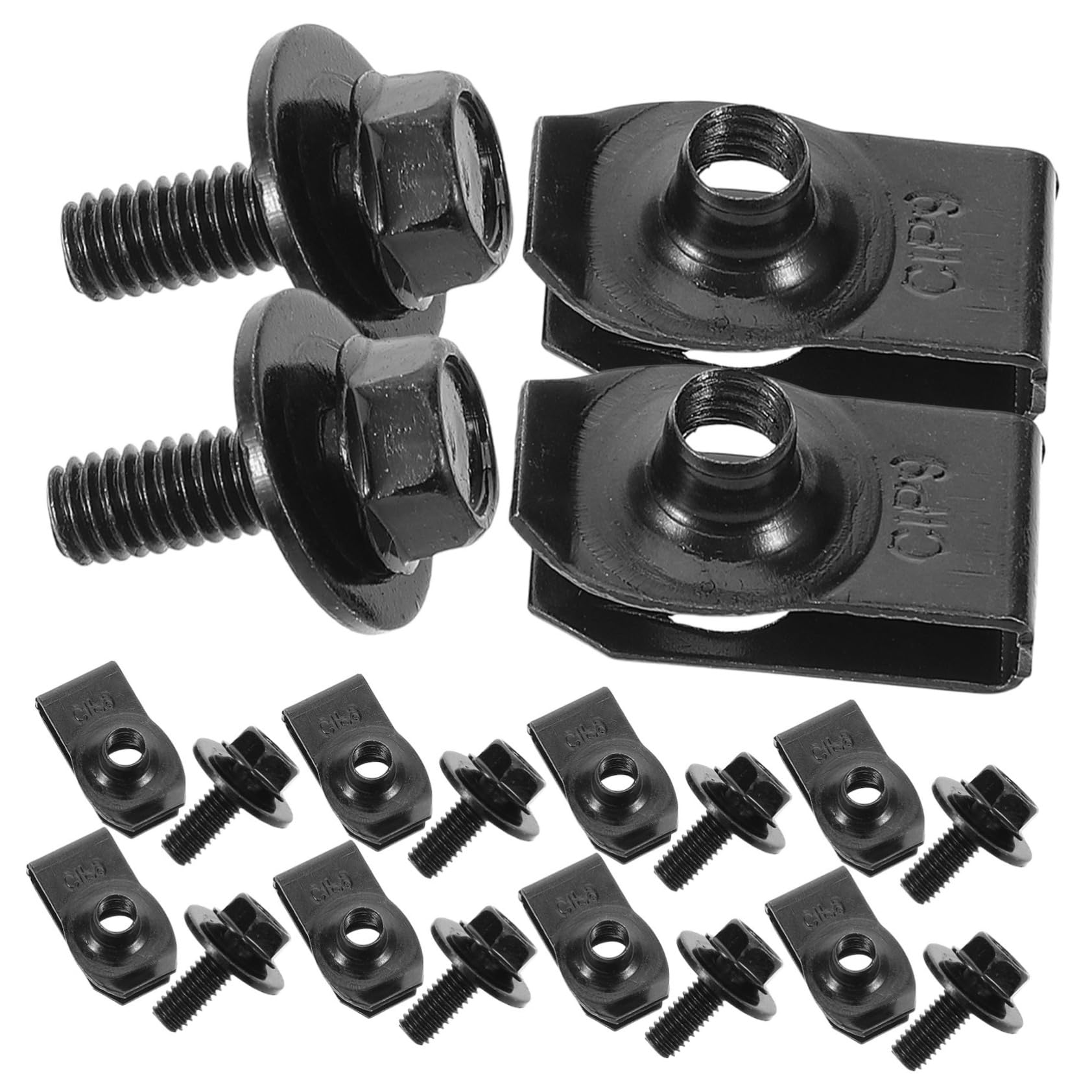 MAGICLULU 10 Paare Automobilschützer erweitert Autoclips Außen Hardwares Halteklammern Autoteile fürs Auto Befestigungselemente für Autos Stoßfängerbefestigungen Eisen Black von MAGICLULU