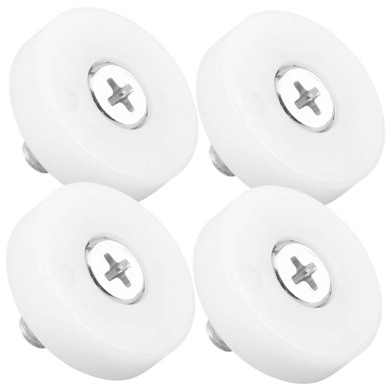 MAGICLULU 10 Stück Riemenscheiben-Möbelschrauben Möbelrollen für Teppiche Kleine Räder Möbelräder Geräteräder Schrauben für Kopfteile Ersatzräder Räder für Möbel Nylon Weiß von MAGICLULU