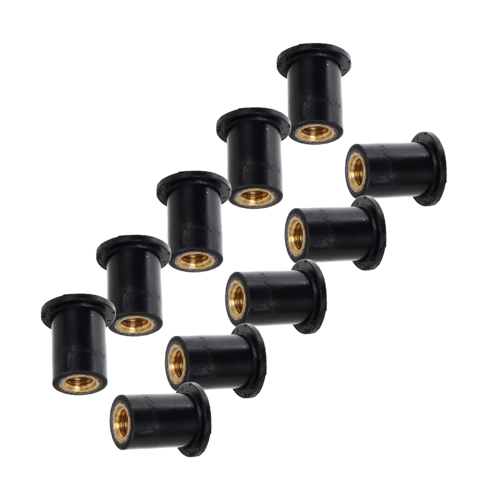 MAGICLULU 10 Stück kleine Plastikmuttern Motorradteile Kunststoffmutter Gummimutter für Motorräder Kunststoffschrauben und -muttern für Windschutzscheibe gut Nüsse Kit Messing Black MAGICLULU 10 Stück kleine Plastikmuttern Motorradteile Kunststoffmutter Gummimutter für Motorräder Kunststoffschrauben und -muttern für Windschutzscheibe gut Nüsse Kit Messing Black von MAGICLULU