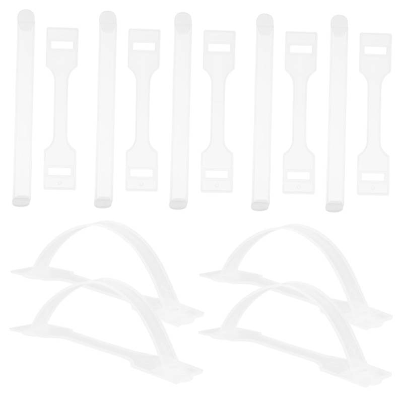MAGICLULU 120 Sets Box Kartongriff Griffe mit hängend ziehen um handhaben Willkommen extra gewellt Tragegriff Haltegriff aus Kunststoff kümmert Sich um den Austausch pp Transparent von MAGICLULU