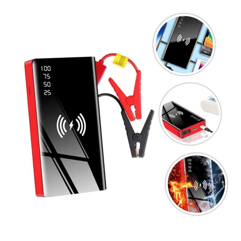 MAGICLULU 12V Portable Car Emergency Jump Starter Power Bank with Battery Booster for Vehicles Compatible with Gasoline Engines and Engines von MAGICLULU