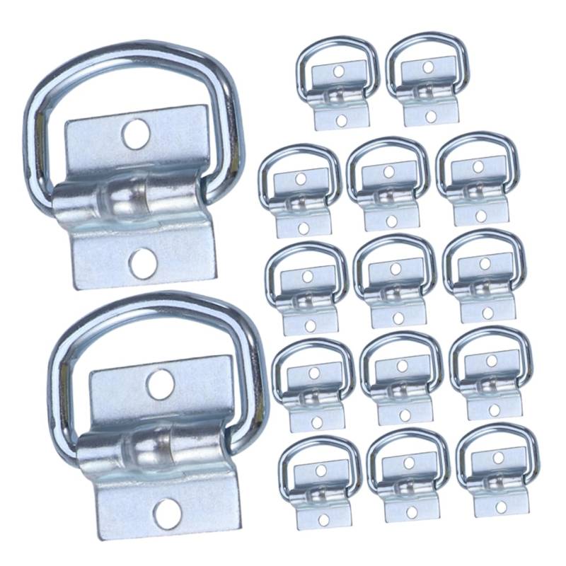MAGICLULU 16Stücke D Ring Anhänger Spannanker Für Sicheres Befestigen Robustes Metallzubehör Für Anhänger Für Transport Und Lagerung Einfache Installation Und Hohe Belastbarkeit von MAGICLULU