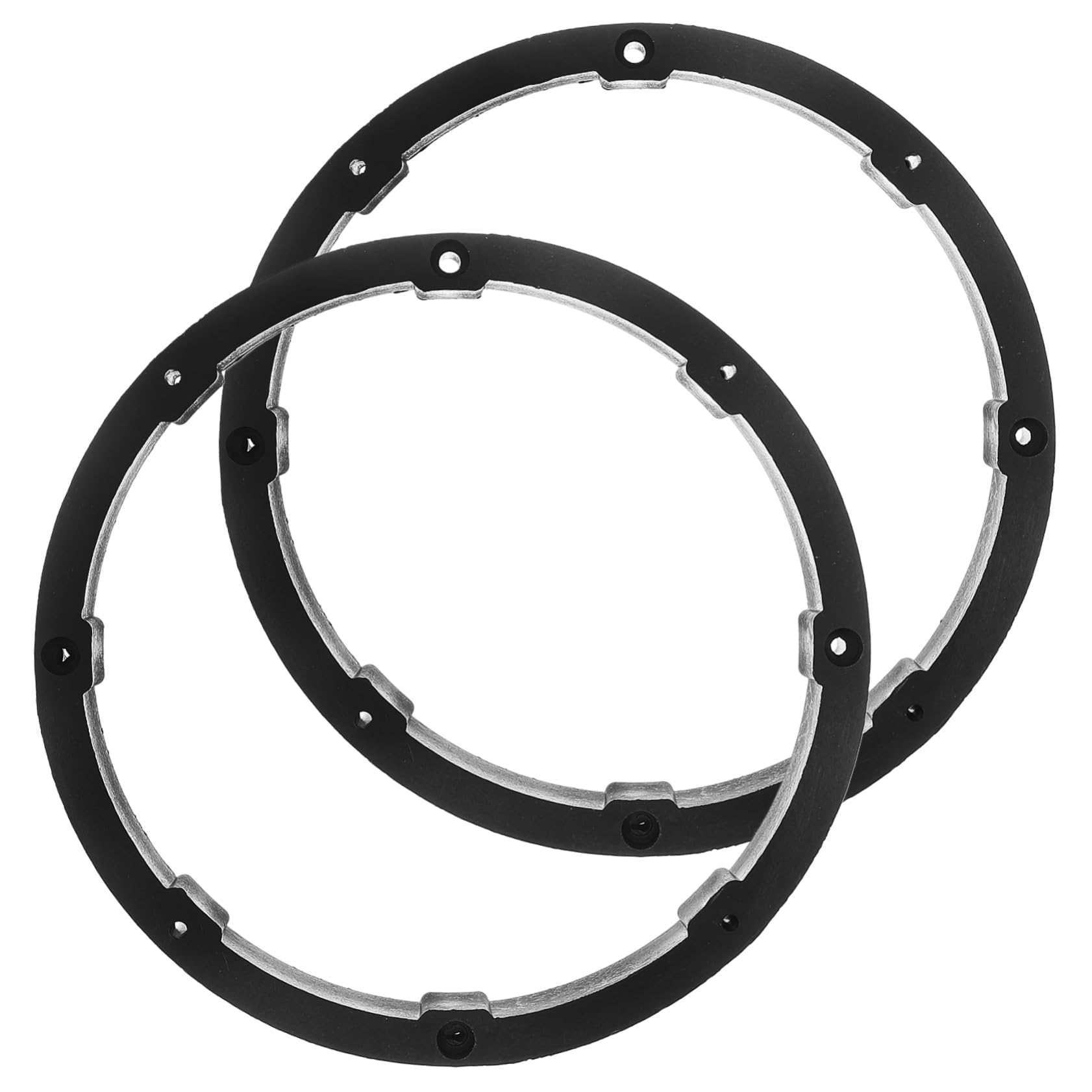 MAGICLULU 1Paar Lautsprecheradapter Abstandshalter Ringe aus Wasserfestem für Autolautsprecher Einsetzbar für DIY Audio Modifikationen von MAGICLULU
