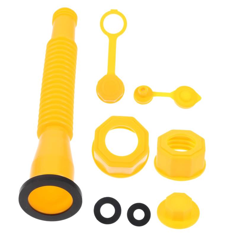 MAGICLULU 1Satz Can Spout Set Ersatzdüsen für Benzinkanister Gewinderohr Tankdeckel und Dichtungen Installieren Verwenden für Benzin und Kraftstofftanks von MAGICLULU