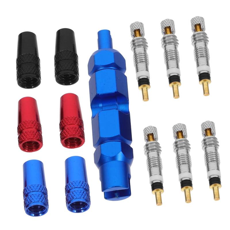 MAGICLULU 1Satz Valve Insert Bicycle Valve Core Replacement Kit with Core Remover Tool Compatible with French and Portable and Compact Design for Easy Use von MAGICLULU