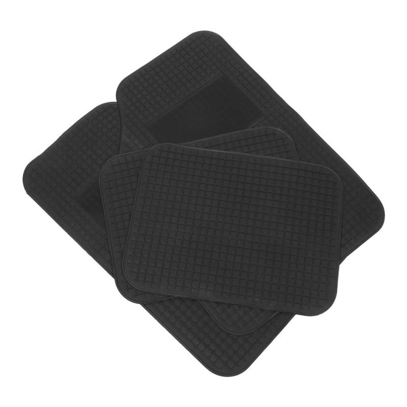 MAGICLULU 2 Sätze Auto bodenmatte Auto-Fußmatten Automobil Automatten Auto-Innenraummatte Fußmatten für Autos Autositz-Bodenmatte Sitzbodenmatte Fahrzeug Fußmatte PVC Black von MAGICLULU