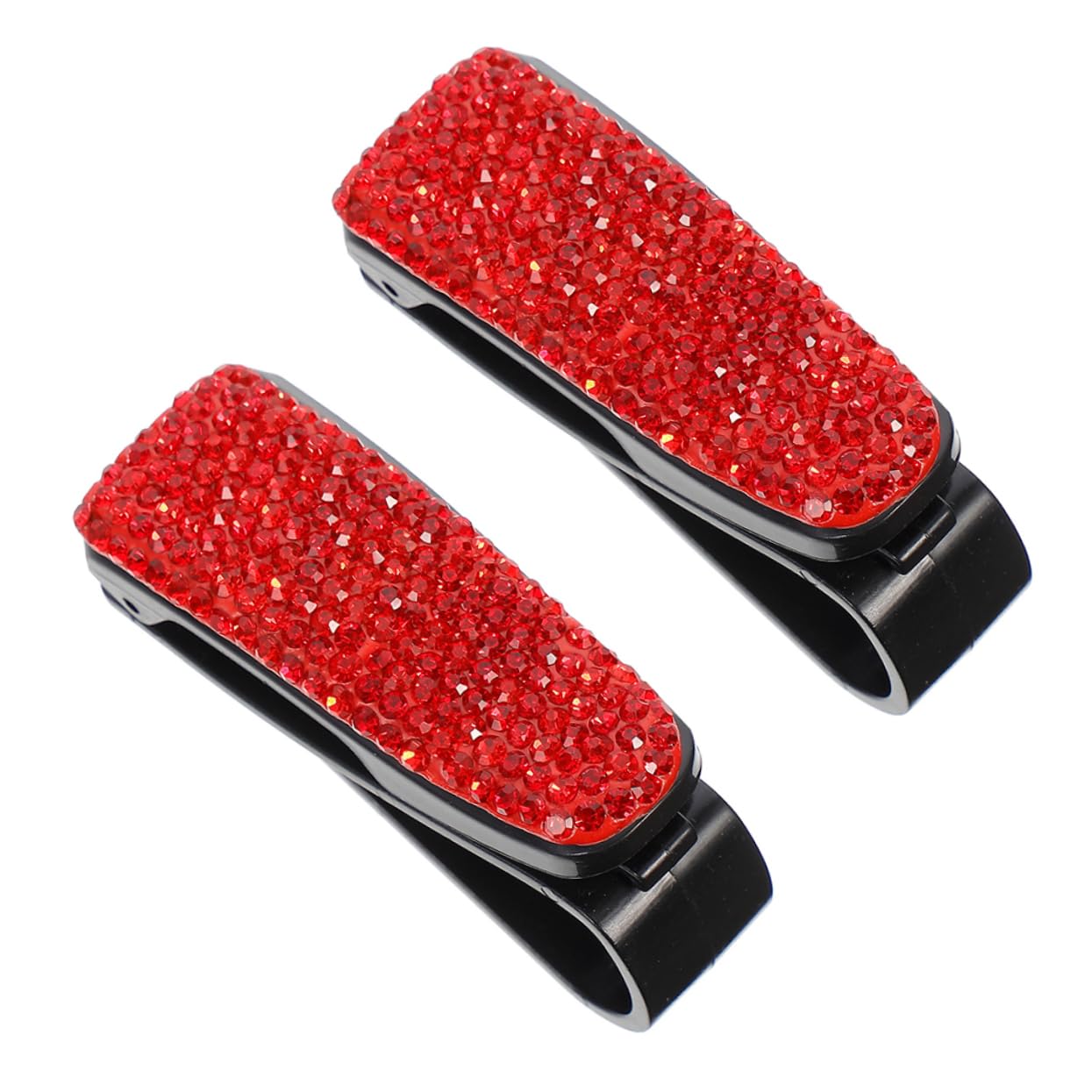 MAGICLULU 2 Stück Auto Brillenhalter Für Auto Sonnenbrillen-autohalterungsclip Uv Visier Auto Auto Windschutzscheibe Sonnenschutz Gläser Rot Strasssteine MAGICLULU 2 Stück Auto Brillenhalter Für Auto Sonnenbrillen-autohalterungsclip Uv Visier Auto Auto Windschutzscheibe Sonnenschutz Gläser Rot Strasssteine von MAGICLULU